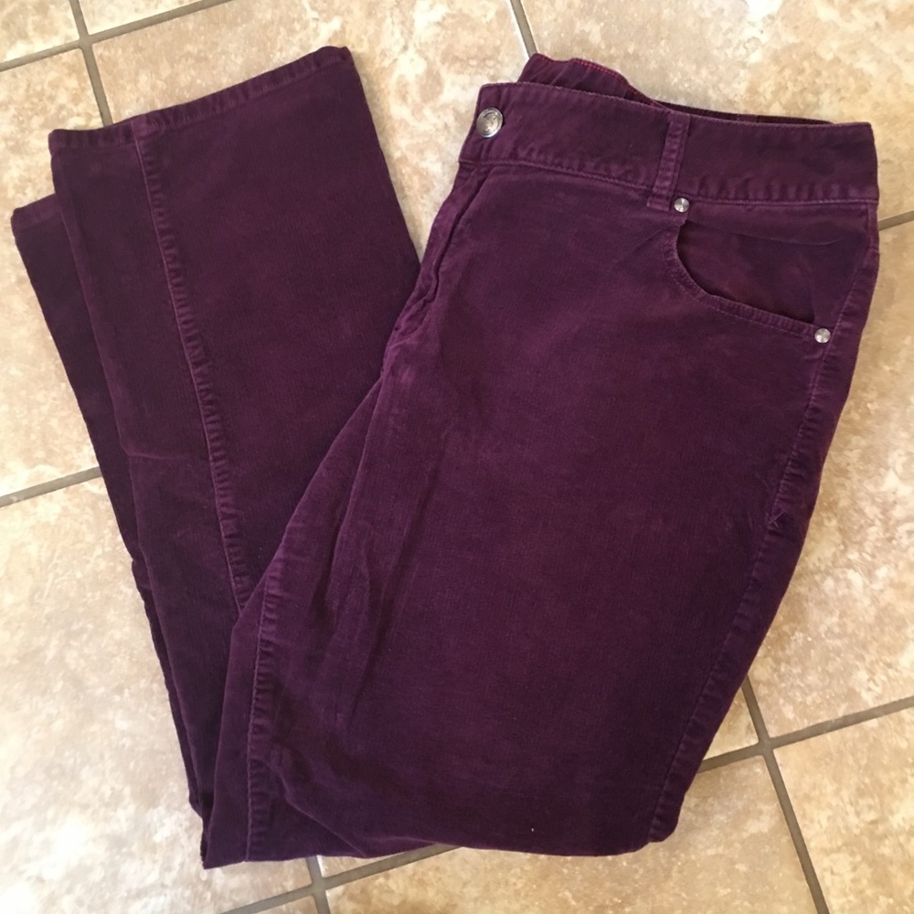 Lane Bryant straight leg corduroy pants